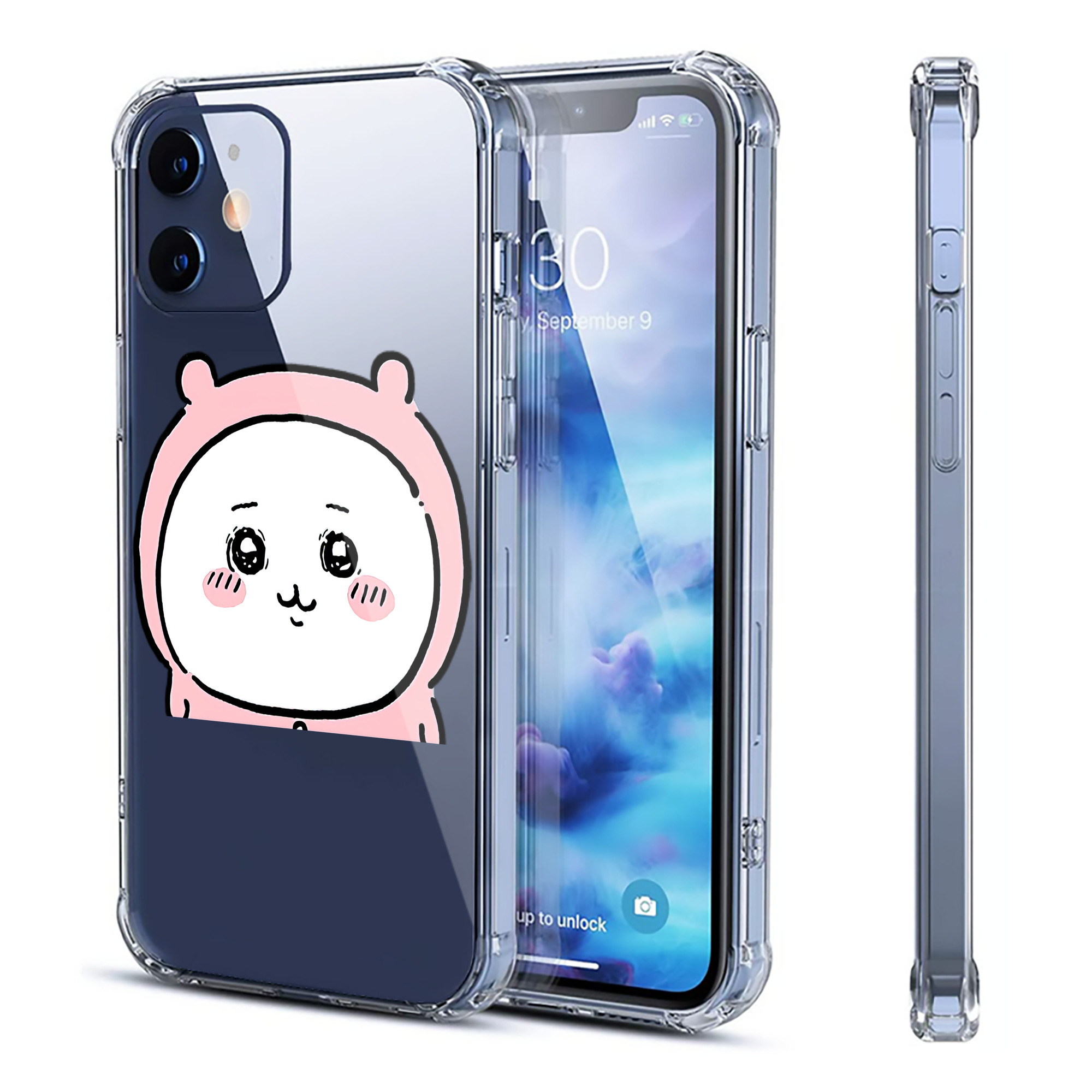 （画像用） ちいかわ ちいかわ Chii-kawa chiikawa 【iPhone 12シリーズ対応】透明スマホケース（クリアソフトケース）